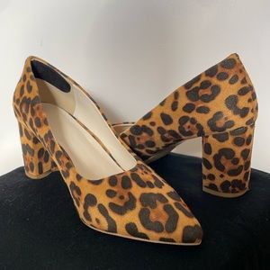 Halston leopard 🐆 heels - sz 8.5